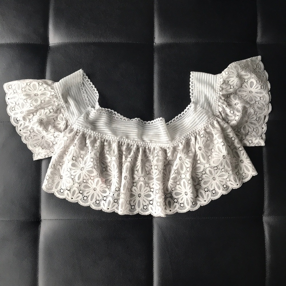 Victoria Secrets Bandeau Off Shoulder Lace Top
